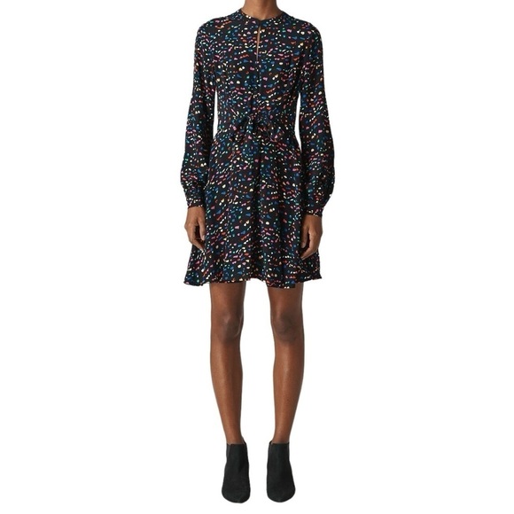 WHISTLES Multicolor Pearl Fiesta Print Dress - Picture 1 of 12